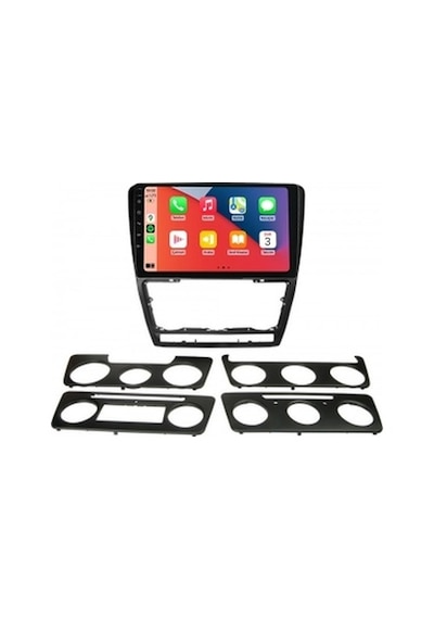 Skoda Octavia 2007-2012 Siyah 6gb Ram 64gb Hafıza 8 Çekirdek Carplay Kamera Android Multimedya 9"