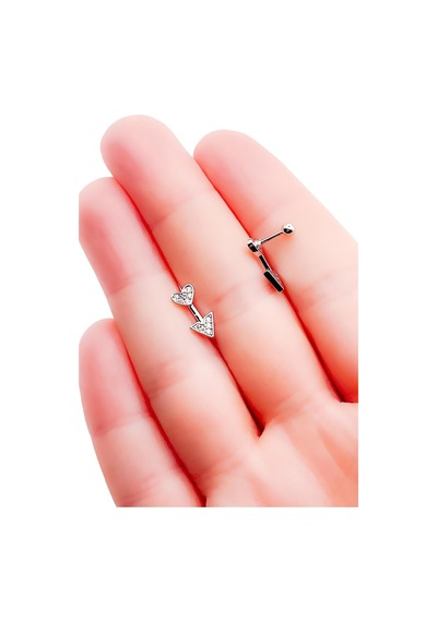 Ok Tragus Helix Piercing 1adet çok renkli