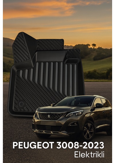 Peugeot 3008 2016 2023 Uyumlu 3d Havuzlu Oto Paspas Premium
