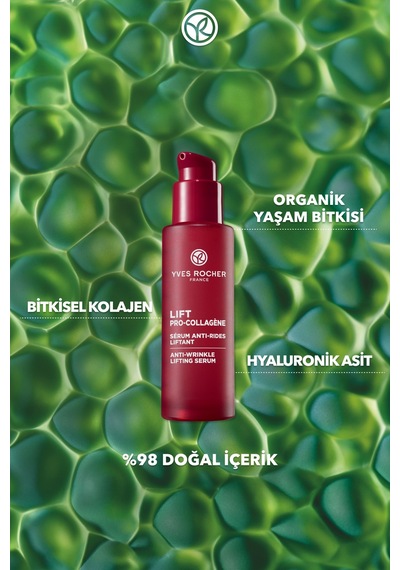 Yves Rocher Serum-sıkılaştırıcı,dolgunlaştırıcı Bitkisel Kolajen Ve Hyaluronik Bakım/lift Pro Collagene 30 Ml