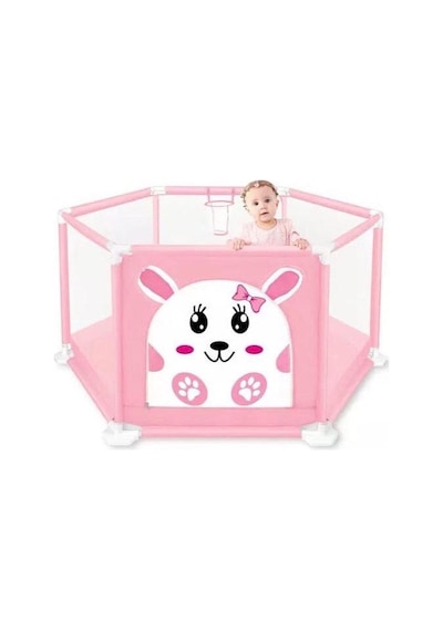 Çocuk Çiti Çocuk Oyun Havuzu Güvenli Pembe