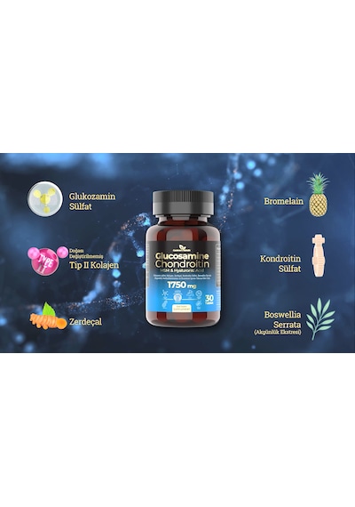 Gardener's Nutraliv Glukozamin Chondroitin Msm Hyaluronik Asit 30 Tablet