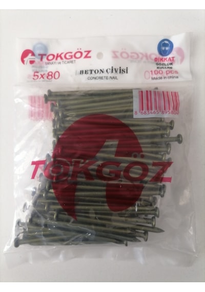 Beton Çivisi 5x80 1 Paket 100 Adet