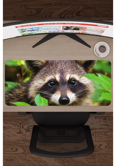 Rakun Kaymaz Dikişli Kauçuk Oyuncu Mousepad V3 - 70x30 Xl Gaming Mouse Pad Fare Altlığı