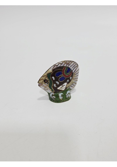 Antika Cloisonne Minyatür Balık 5,2x4,7cm 142
