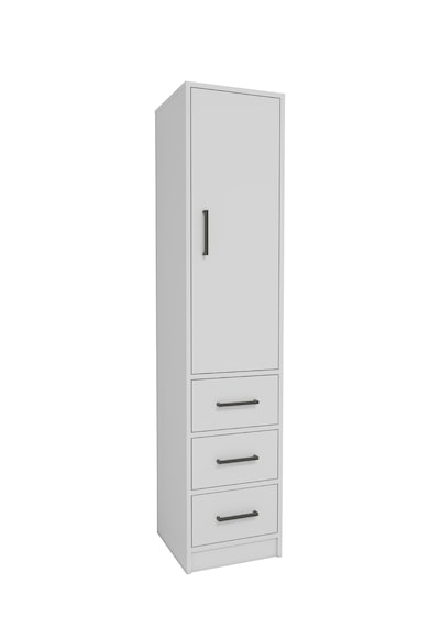 Modera Çok Amaçlı Dolap 3 Çekmeceli Kapaklı Modern Saklama Dolabı, Mutfak Banyo Dolabı, Beyaz Beyaz Modera Çok Amaçlı Dolap 3 Çekmeceli Kapaklı Modern Saklama Dolabı, Mutfak Banyo Dolabı, Beyaz Beyaz