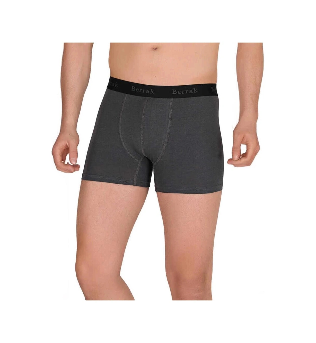 Berrak 4476 Modal Likralı Esnek Erkek Boxer Kırmızı