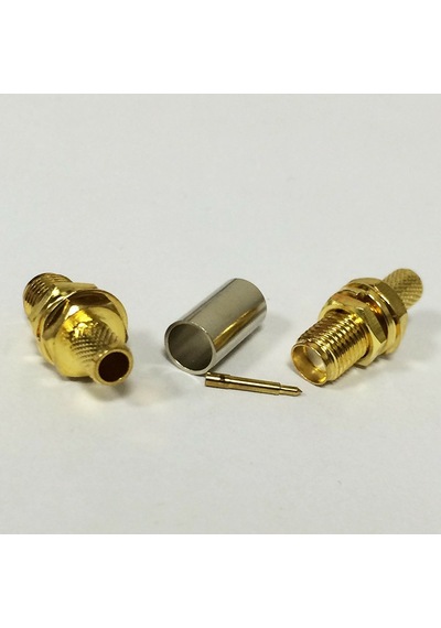 RP SMA RG58-59-142-223 LMR195-200 Dişi Sıkmalı Kablo Konnektörü