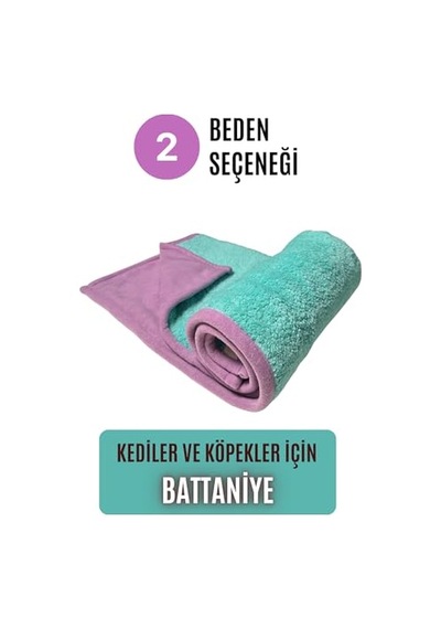 Çift Katlı, Yıkanabilir Kedi Ve Köpek Battaniyesi, Evcil Hayvan Örtüsü Mint, Medium Acı Kahve - Pembe