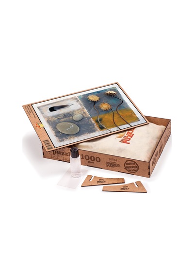 King Of Puzzle Hindiba Ve Zen Taşları Ahşap Puzzle 1000 Parça