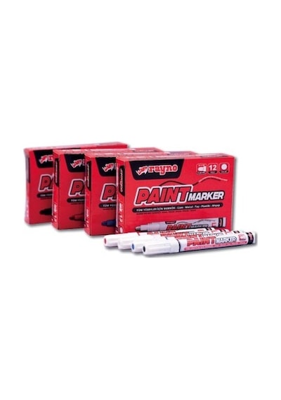 Rayno Ryn10203 Kırmızı Paint Marker 12 Li