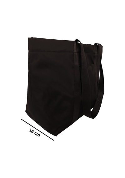 Tuttobene Trendy Siyah Tote Omuz Çantası Xl Boy Tb022
