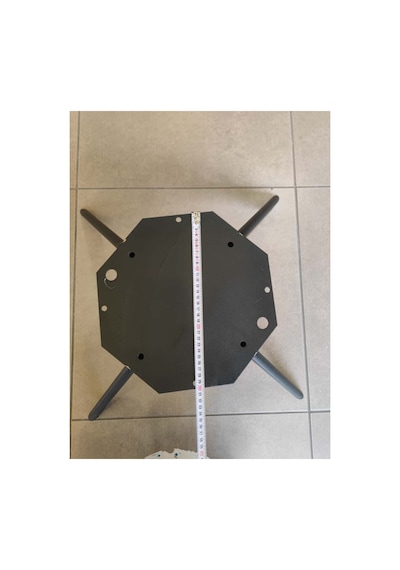 Metal Sabit Berjer Ayağı - Mobilya Ayağı - Örümcek Ayak - Siyah