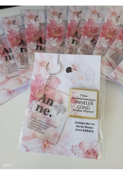 Farklı Market Pembe Anneler Günü Anahtarlık Çikolata Set 5 Adet