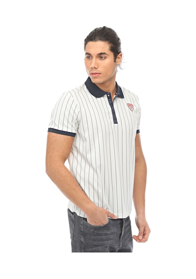 Kappa Raru S.P.Q.O.R Erkek Polo T-Shirt LIBERTAS BEYAZ Beyaz