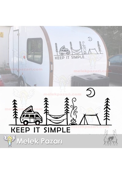 Yazı Tercihli Kamp, Karavan, Off Road Sticker