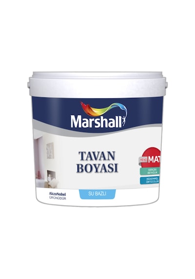 Marshall Özel Mat Duvar Boyası 15Lt=20Kg+Silikonlu-Tam Silinebili (280416038)