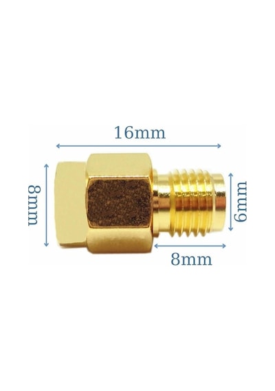 Rp Sma Erkek To Rp Sma Dişi Adaptör Altın Kaplama Soket 0-6ghz Rf Wi-fi Anten Fpv Lora Helium