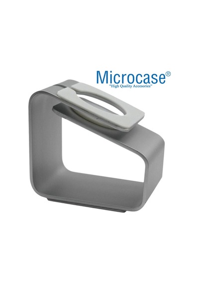Microcase Apple Uyumlu iOS Watch Se 44 Mm Için Alüminyum Şarj Standı - Gümüş (453927494)