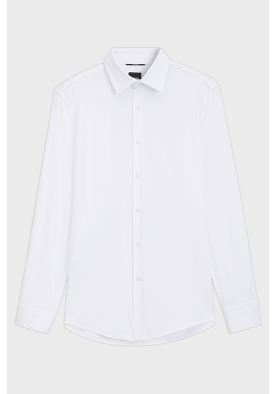 Boss Slim Fit Klasik Yaka Uzun Kollu Gömlek Erkek Gömlek 50567206 100 Beyaz