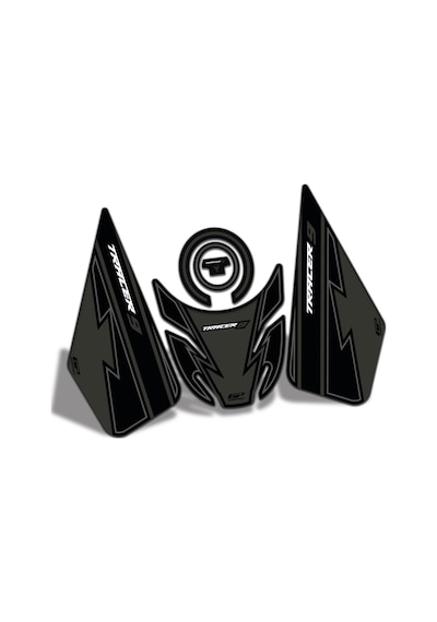 GP Kompozit Yamaha MT-09 Tracer 2021-2022 Uyumlu Tank Pad Seti Siyah