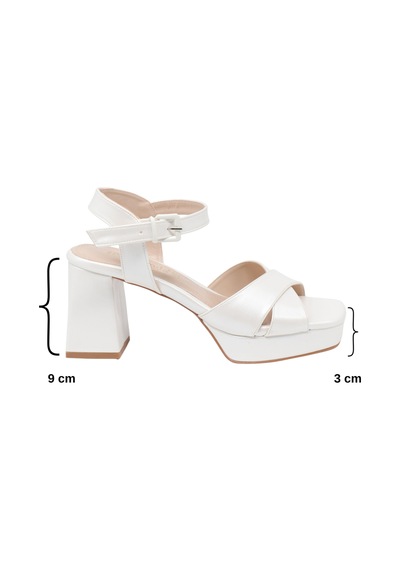 Nesil Shoes Carel 99 Sedef Çapraz Platform Kadın Sandalet