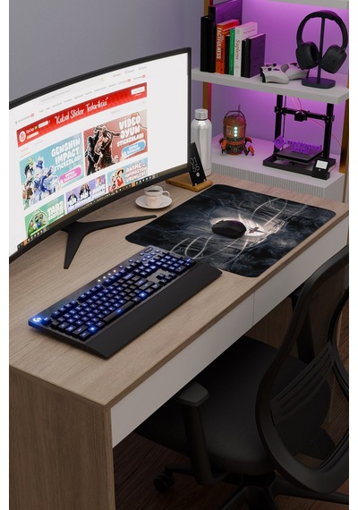 Hollow Knight Silksong Dikişli Kauçuk Oyuncu Mousepad V5 - 48x40 Xl Gaming Mouse Pad