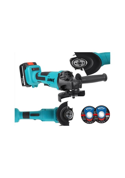 Stilmax SSTM1058 36V 5Ah 125 MM Kömürsüz BL Motor Çift Akülü Şarjlı Taşlama + Kesme Taşı 2'li