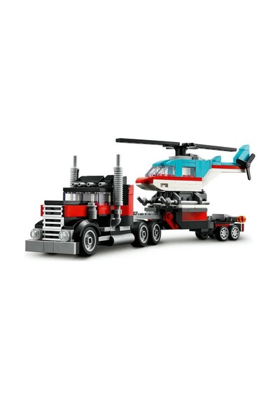 Flatbed Truck With Helikopter