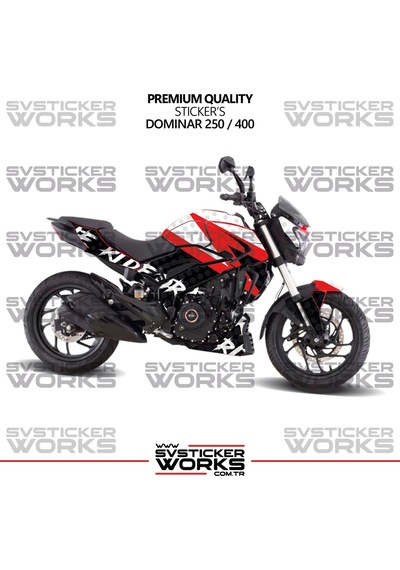 Bajaj Dominar 250 / 400 Kaplama Sticker Ride Or Die Design Motor Kaplama Modeli Hazır Kit Tüm Modeller Uyumlu Siyah