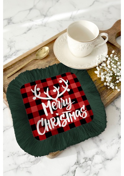 Merry Christmas Saçaklı Yılbaşı Sunum Peçetesi-noel Temalı Saçaklı Kahve Yanı Bardak Altlığı Mendil Yosunlu Gök Mavisi Merry Christmas Saçaklı Yılbaşı Sunum Peçetesi-noel Temalı Saçaklı Kahve Yanı Bardak Altlığı Mendil Yosunlu Gök Mavisi