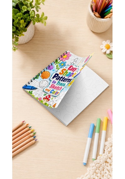 Easy Shape Patterns Trace Sketch Color Boyama Kitabı 20x20 Cm 30 Görsel