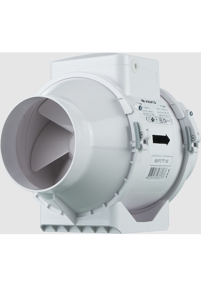 Vents TT 100 187M3/H Yuvarlak Kanal Tipi Karma Akışlı Plastik Fan