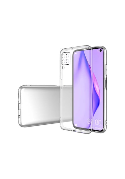 Huawei P40 Lite Kılıf Lüx Şeffaf Kamera Lens Korumalı Silikon Kılıf