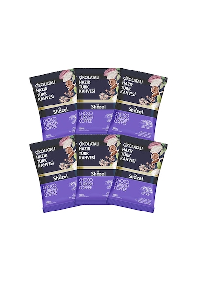 Shazel Çikolatalı Hazır Türk Kahvesi 6 x 100 G