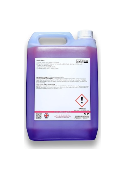 Valetpro Konsantre Oto Yıkama - Kir Ve Kiri Temizler - 5l Standart