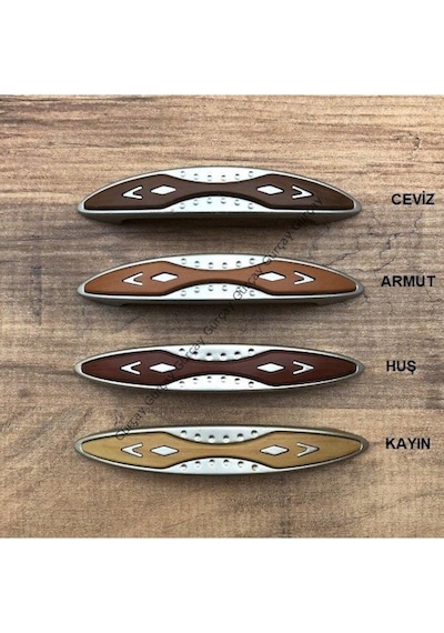 Gürçayhırdavat Gürçay Plastik Ahşap Desenli Çekmece Dolap Kapak Kulpu Ber 96Mm (