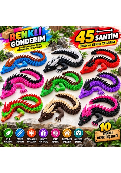 Oyuncak Ejderha Figürü 45cm