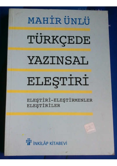 Türkçede Yazinsal Eleştiri Mahir Ünlü 1997 Yili Basim