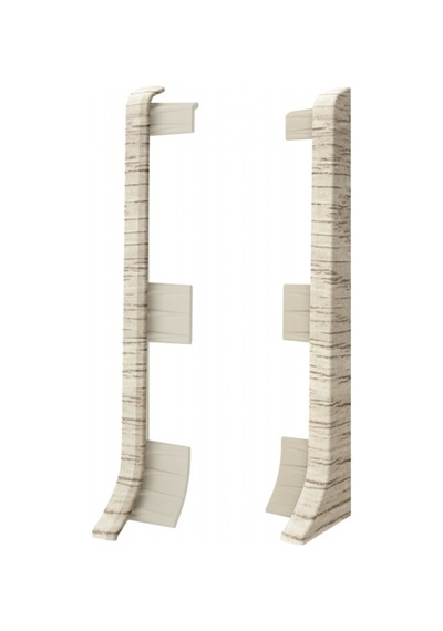 Linela Pvc Süpürgelik Brisbane Meşe - Lnl408 Bitiş Kapağı Aksesuarı 1 Paket - 2 Adet