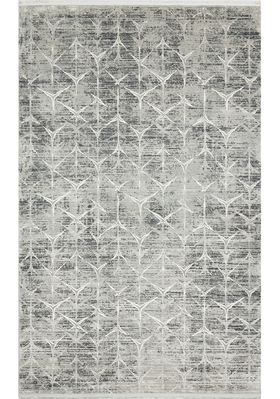 Grey Natural Overdyed Yumuşak İpeksi Tuşeli Halı