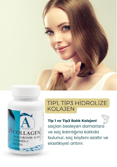 Ayos Life Tip1-Tip3 1700 Mg Hidrolize Kolajen 60 Tablet