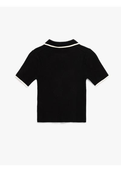 Koton Regular Fit Kısa Kollu Polo Yaka Yarım Fermuarlı Triko Kazak Siyah 6wak90200ht Siyah Koton Regular Fit Kısa Kollu Polo Yaka Yarım Fermuarlı Triko Kazak Siyah 6wak90200ht Siyah
