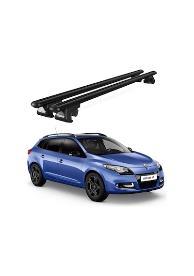 Venüs Renault Megane Station Wagon 2009-2016 Uyumlu Siyah Ara Atkı Port Bagaj Tavan Barı