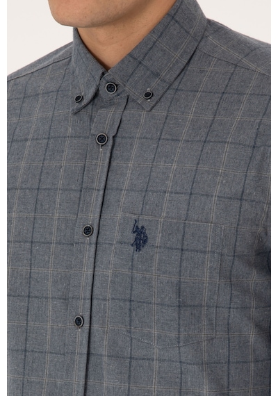 U.s. Polo Assn. Erkek Açık Lacivert Gömlek Desenli 50308555-vr059 Acık Lacıvert