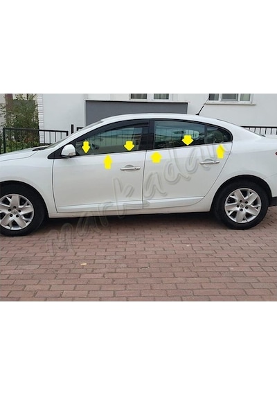 Db Chrome Renault Fluence Cam Çıtası Nikelajı 2010-2016 4 Parça P