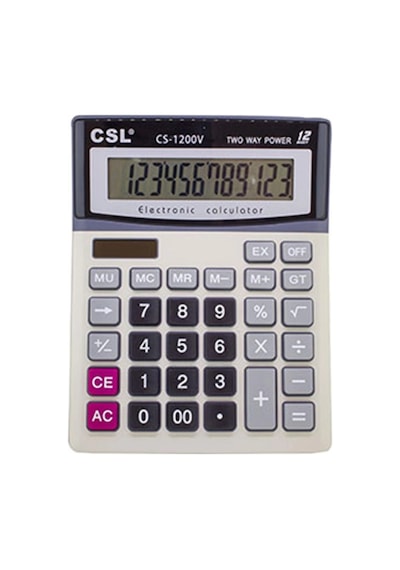 Csl Cs-1200v 12 Hane Masa Tipi Hesap Makinesi Diğer