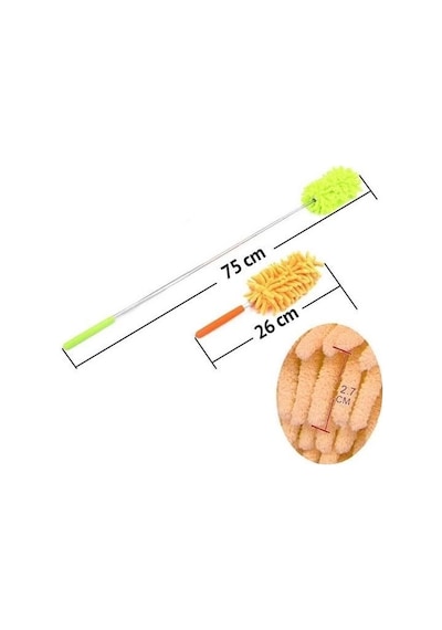 Teleskopik Mikrofiber Pratik Uzayabilen Toz Alma Fırçası Aparatı Diğer
