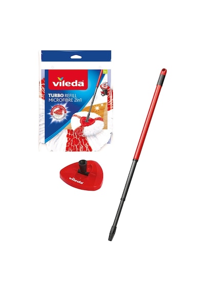 Vileda Turbo Sap + Classic Üçgen Başlık + Turbo 2 in 1 Yedek Paspas