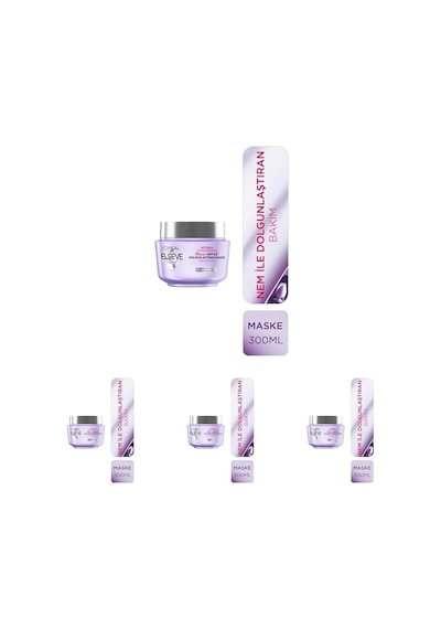 Hydra 72 Saat Nem İle Dolgunlaştıran Maske 300ml 4 Paketi